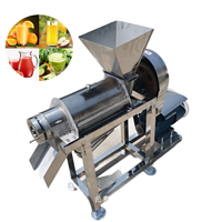 Commerciële roestvrijstalen grote pers fruit citrus watermeloen kokosnoot ananas schroefpers machine spiraalvormige fruitpers