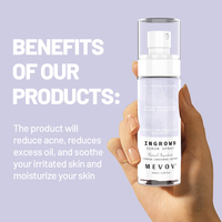 Marque privée Prévenir les poils incarnés Réduire les bosses du rasoir Apaiser les irritations après l'épilation Traitement naturel des poils incarnés Sérum en spray