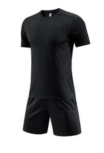 Tuta sportiva e per il tempo libero per bambini Unisex estate nuova tinta unita per sublimazione di tutto il corpo - Product Image 4