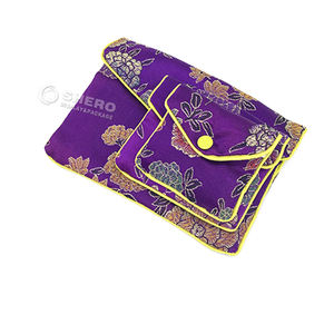 Shero Accessoires de mode Pochette de rangement Bijoux Pochette enveloppe Sac d'emballage en cuir satiné Bijoux - Product Image 4