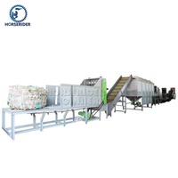 Horserider ligne de recyclage de haute qualité pour le broyage et le séchage des animaux de compagnie machine de recyclage pour le lavage à chaud de flocons de bouteilles en PET