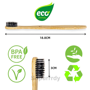 Spazzolino da Denti in Bambù Personalizzato con Logo, Premium Senza BPA, 10 Colori, Setole Morbide, Spazzolino in Legno Naturale Ecologico e Biodegradabile - Product Image 2