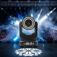 Professionelles 150W LED Bühnen-Moving-Head-Licht mit 7+7 Gobo-Rädern, Doppelprismen, 7 Farbrädern, Doppel-Hilfsöffnungen, DMX512
