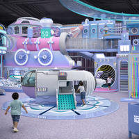 Parc de jeux et de trampolines pour enfants, équipement de terrain de jeu intérieur souple pour centre commercial, marque DOLA, capacité maximale 100+