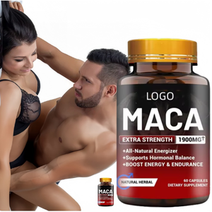 批发装强效玛卡根胶囊 1900 毫克 - 全天然能量补充剂，可增强能量、耐力和荷尔蒙平衡，60 粒胶囊 - Product Image 1