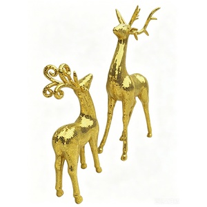 Escultura de Mosaico de Vidrio Hecha a Mano, Adorno de Lujo con Diseño de Animales Salvajes, Estatua Decorativa de Ciervo - Product Image 6