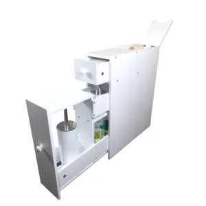 Free Standing Toilet Paper Holder Bathroom Cabinet Slide Out Drawer Storage Slim Bathroom Storage Cabinet