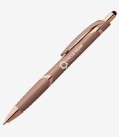 Stylos à bille promotionnels haut de gamme avec logo personnalisé, accent rose doré, fournitures de bureau