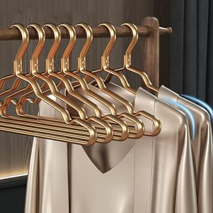 Cintres en fil métallique pour vêtements, couleur cuivre rose, antidérapants et sans trace, vente en gros pour fabricants - Product Image 3