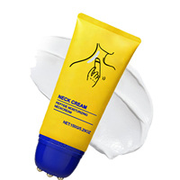 Crème hydratante pour le cou aux peptides avec 3 rouleaux en acier, liftante et raffermissante, réduit les rides du cou, crème de soin du cou AH-8, dropshipping