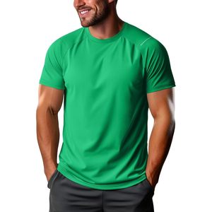 Camiseta Deportiva de Secado Rápido Personalizada para Hombre, Manga Corta, Cuello Redondo, Rendimiento, Gimnasio, Deportes, Corte Regular, 100% Poliéster - Product Image 2