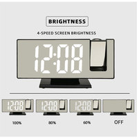 Vente d'usine - Horloge numérique LED créative, grand écran miroir LED, affichage grand format, horloge de bureau électronique