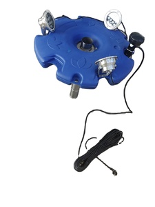 Fontaine d'extérieur à LED chaude 1,1 kW avec éclairage nocturne et aérateur pour jardin, fontaine flottante <span class=keywords><strong>en</strong></span> forme de <span class=keywords><strong>trompette</strong></span> - Product Image 1