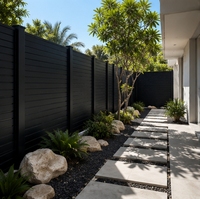 Panneaux de clôture en aluminium robustes et modernes, respectueux de l'environnement, à faible entretien, résistants à la rouille, pour l'intimité résidentielle et les jardins.