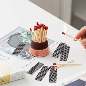 Match Strike <span class=keywords><strong>Paper</strong></span> dengan perekat untuk hadiah rumah Anda aksesoris acara Premium kayu panjang keselamatan cocok dengan Terima kasih salam - Product Image 6