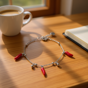 Amy Amy Fashion Charm <b>Bracelet</b> Silver Plated Zinc Alloy Resin Chili Pepper Women's Gift Jewelry P2002 - Product Image 2