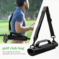 Bolsa de Viaje Ligera y Portátil para Palos de Golf con Correa de Hombro Ajustable para Prácticas en el Campo