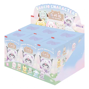 100% Auténtico <span class=keywords><strong>MINISO</strong></span> Personajes de <span class=keywords><strong>Sanrio</strong></span> Fox Island Caja Sorpresa Muñeco de Peluche Lindo Juguete Colgante para Bolsa Regalos - Product Image 1