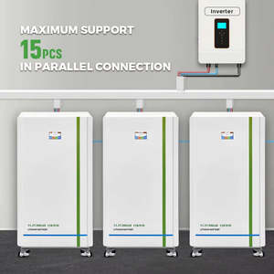 แบตเตอรี่โซลาร์สีขาว 48V 300Ah 15kWh 51.2V 100Ah 200Ah ระบบกักเก็บพลังงานภายในบ้าน อุปกรณ์โซลาร์เซลล์ 10 กิโลวัตต์ รุ่น NEHC0002 LiFe - Product Image 4