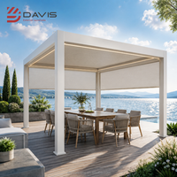 Fournisseur de pergola pliante en aluminium pour l'extérieur avec toit rétractable motorisé pour les applications de patio, de resort et de projets