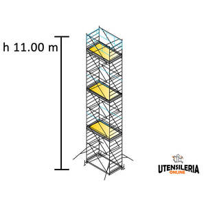 Marchetti SYSTEM Échafaudage en acier 120X200, 1.20x2.00x11.00 m - Product Image 5