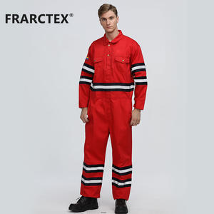Vêtements de sécurité pour mines OEM vêtements de travail ignifuges uniformes industriels <span class=keywords><strong>salopette</strong></span> <span class=keywords><strong>rouge</strong></span> pour hommes - Product Image 4