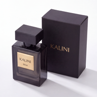 Atomiseur à fine brume en verre vide de 50 ml avec logo personnalisé, emballage de parfum personnalisé, flacon de parfum de luxe avec boîte