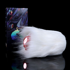 Yeni stil beyaz peluş oyuncak uçak fincan erkekler için seks ürünleri vajina yumuşak saç ile - Product Image 6