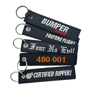 Ricamo Patch portachiavi doppio lato personalizzato portachiavi portachiavi personalizzato <span class=keywords><strong>accessori</strong></span> per zaino, auto, <span class=keywords><strong>moto</strong></span> - Product Image 2