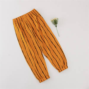 Shopping en ligne en gros : Pantalons pour enfants à imprimé léopard et rayures, taille élastique, provenant d'un fournisseur chinois - Product Image 4