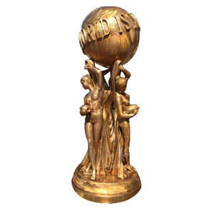 Décoration d'intérieur moderne, bronze, taille de vie, statue du <span class=keywords><strong>monde</strong></span>, prix grande taille, - Product Image 3