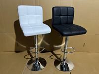 Tabouret de bar pivotant en cuir PU tufté à grille, idéal pour hôtels, bars, cafés et restaurants (vente en gros)
