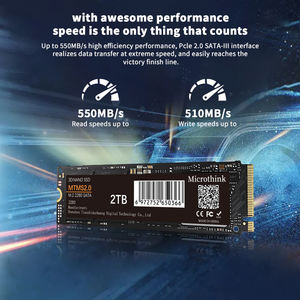 Özel logo Microthink MTP2.0 m2 ssd 2280 arayüzü dahili katı hal sürücü 128GB 256GB 512GB 1TB SSD - Product Image 6