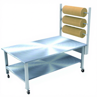 Table d'emballage avec moteur et poste de travail pour l'emballage à bulles (acier laminé à froid)