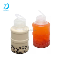 Botol minuman plastik Pet transparan Food Grade 300ml 350ml 500ml 700ml 1000ml 1L cangkir teh susu jus Mini ember