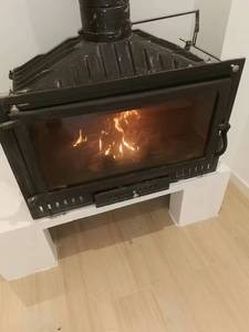 Insert de <span class=keywords><strong>Cheminée</strong></span> en Acier pour Brûlage de Bois, Chauffage Traditionnel, Télécommande, Utilisation Intérieure et Extérieure pour Hôtels - Product Image 1