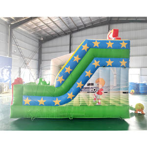 Factory Price New Design Double-slide <b>Inflatable</b> Football Bouncy Castle Combo Kids <b>Inflatable</b> Jumping <b>Bouncer</b> for Party Rentals - Product Image 4