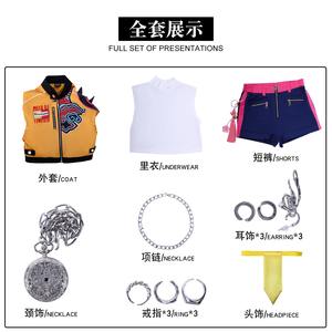 新作ハロウィンカーニバル人気ロールプレイミラコス制服ガールアニメコスプレイエロージャケットK-Popデーモンハンターコスチュームセット - Product Image 5