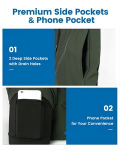 Doublure de compression personnalisée pour hommes 2 en 1 <span class=keywords><strong>Short</strong></span> de gym <span class=keywords><strong>Short</strong></span> de plage Maillot de <span class=keywords><strong>bain</strong></span> avec poche zippée - Product Image 3