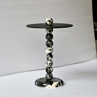 Table basse d'appoint combinable extensible au design moderne avec plateau en marbre, montage facile, mobilier de maison OEM ODM pour salon