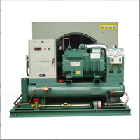 Unité de condensation automatique refroidie par air 2024 6Hp avec ventilateurs de refroidissement et unité de compresseur de réfrigération de refroidisseur pour une utilisation en chambre froide
