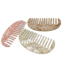 Brosse à cheveux personnalisée avec peigne en acétate, outils de coiffure populaires, 1 pièce