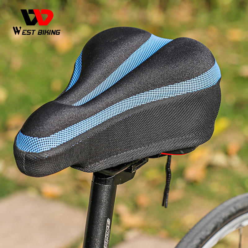WEST BIKING Soft Silicone Gel Bike Saddle Cover Comfort Anti-slip