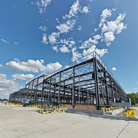 Structure en acier préfabriquée à faible coût, à grande portée, galvanisée à chaud, pour entrepôt et hangar de stockage métallique