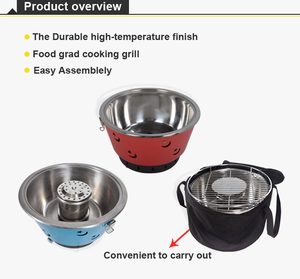 Parrilla Portátil de <span class=keywords><strong>Carbón</strong></span> <span class=keywords><strong>para</strong></span> Exteriores, de Acero Inoxidable Verde con Recubrimiento en Polvo, con <span class=keywords><strong>Bandeja</strong></span> <span class=keywords><strong>para</strong></span> <span class=keywords><strong>Carbón</strong></span>, sin Humo, <span class=keywords><strong>para</strong></span> Viajes - Product Image 3