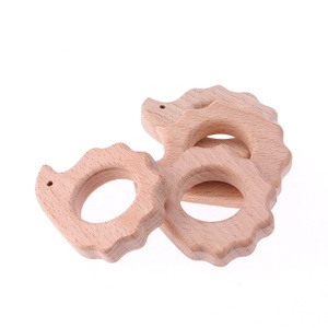 Madera de haya de alta calidad Animal erizo de madera en forma de juguete anillos - Product Image 6