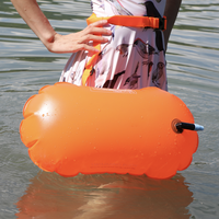 Piscine bouée de sauvetage sac à dos sac de bouée de natation flottant en eau libre bouée de natation gonflable pour un entraînement et une course en toute sécurité