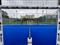 Servicio Profesional de Instalación Completa de Pistas de Pádel, Diseño Panorámico con Estructura de Acero y Vidrio Templado