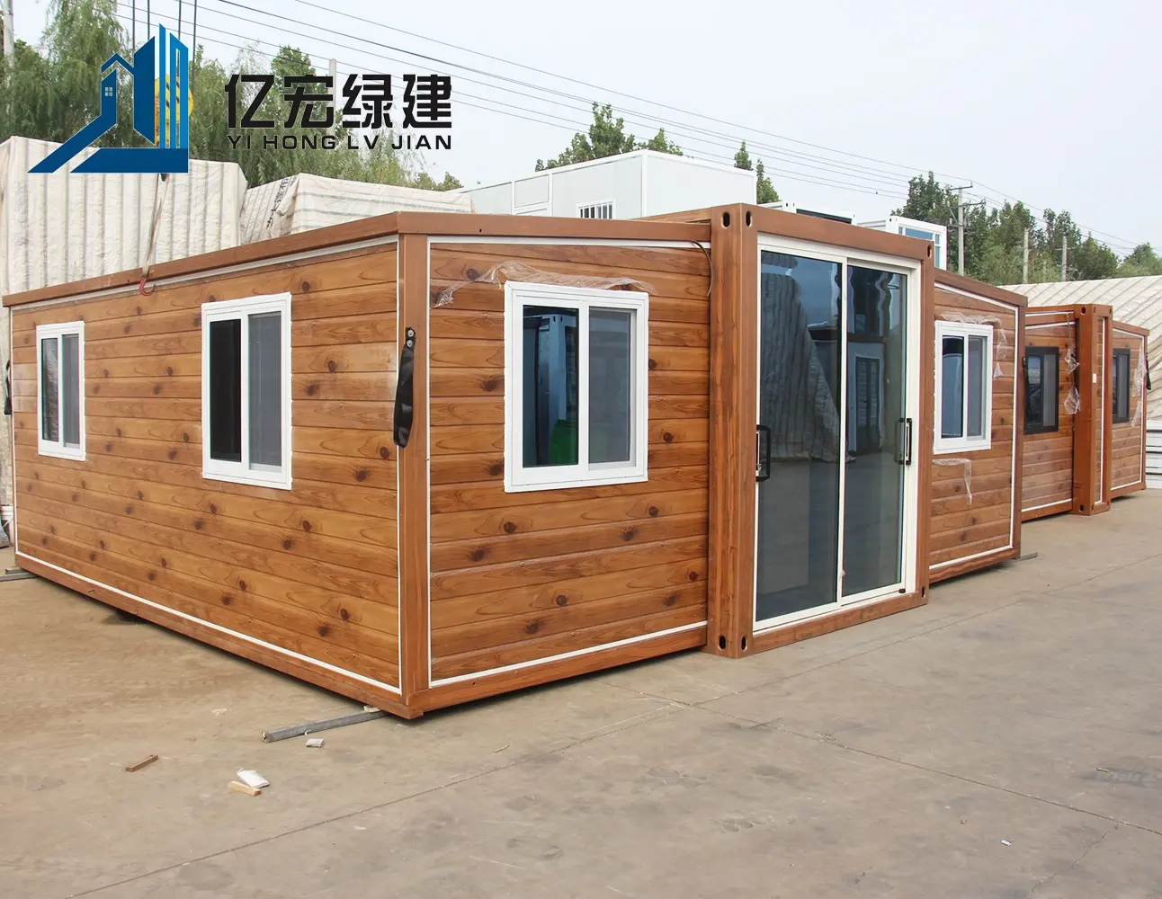Modular Living plegable envío madera Smart Home Kit 3 dormitorios prefabricado expandible contenedor casa precio