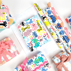 Usine en gros 80g papier d'emballage cadeau de luxe personnalisé de Noël 43*300cm papier d'emballage pour l'emballage - Product Image 6